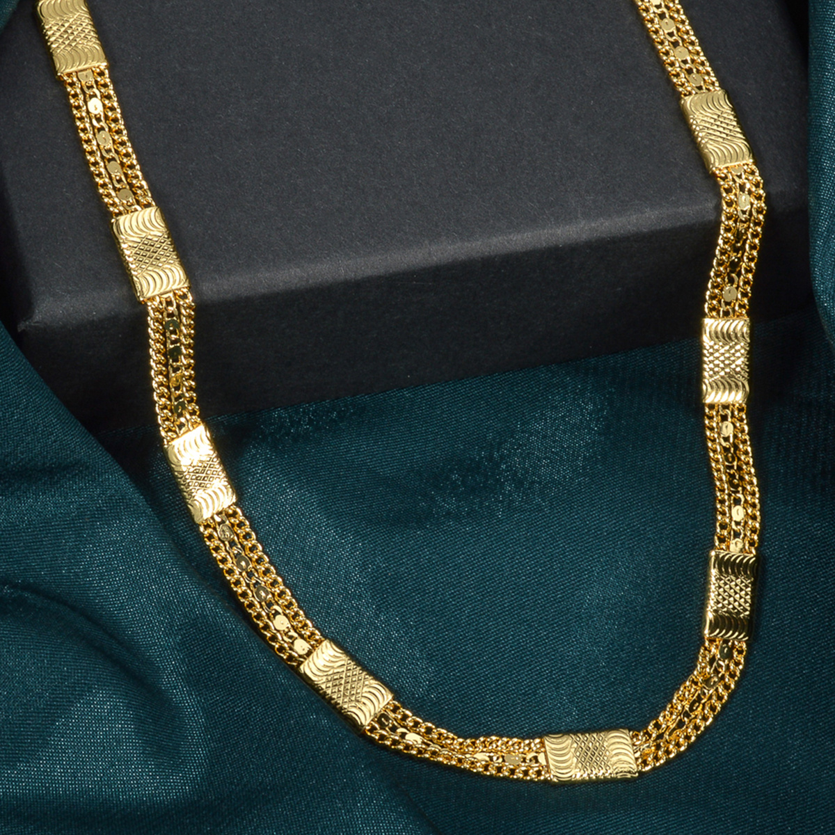 Geometric Copper Necklace for Men & Women